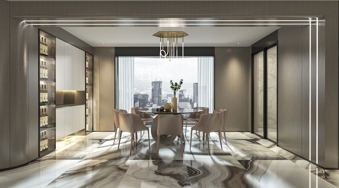 elegant dining room setup