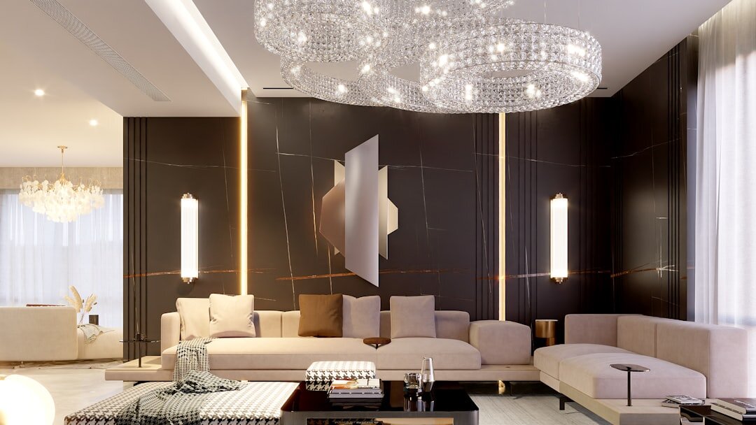 luxury celebrity living room